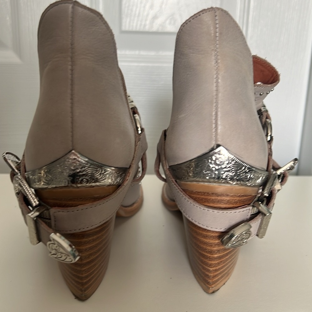 Jeffrey Campbell calhoun Western style ankle boot heel - Picture 4 of 11